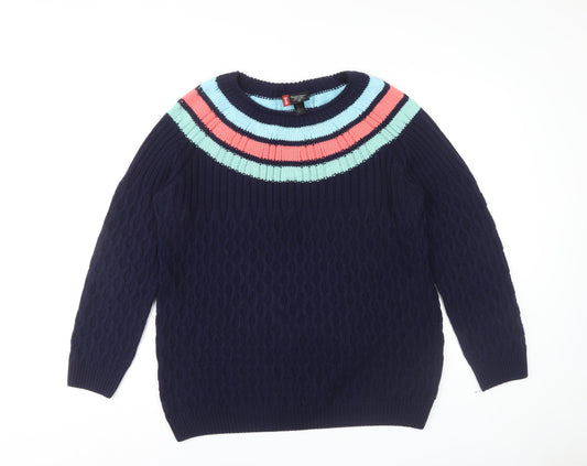 Womens UK Size L Sweater Shop Multicoloured Jumper Jumper