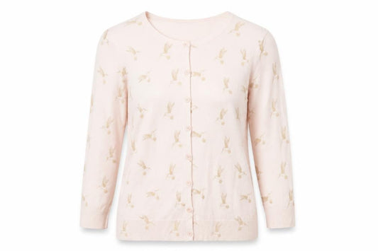 Womens UK Size 14 M&Co Pink Cardigan Jumper
