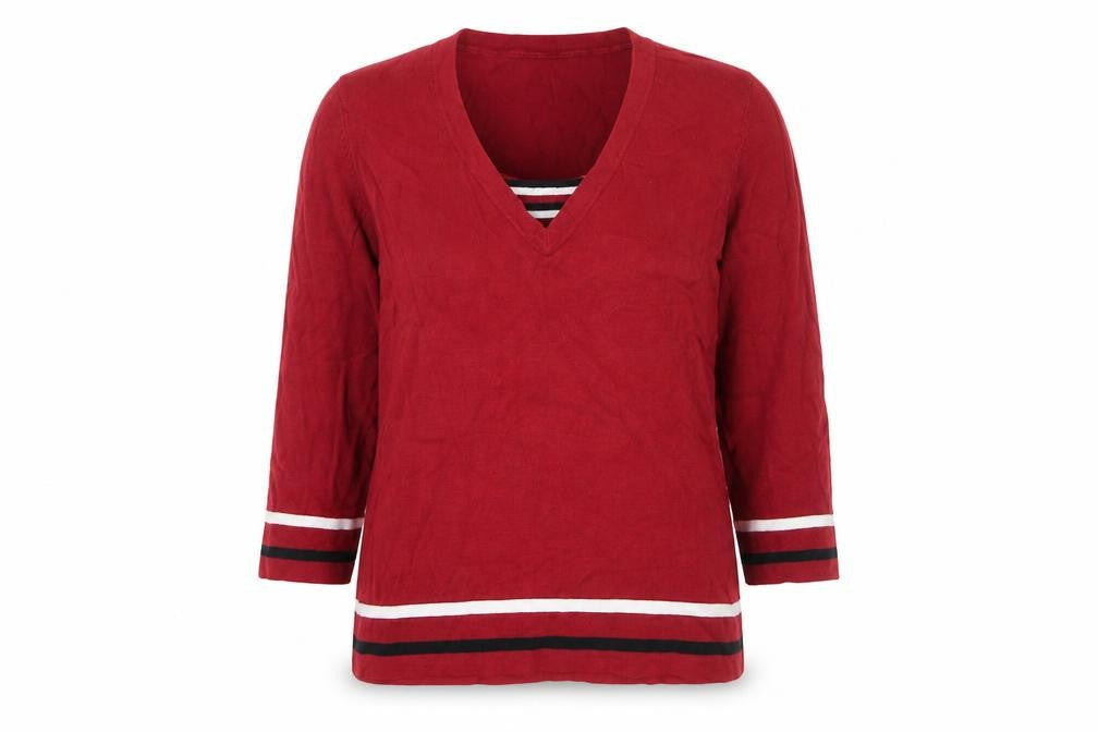 Womens UK Size 14 Autonomy Red Pullover Jumper