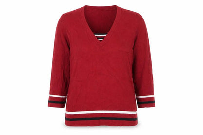 Womens UK Size 14 Autonomy Red Pullover Jumper