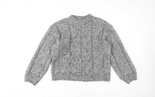 Womens UK Size S Marks and Spencer Grey Pullover Jumper