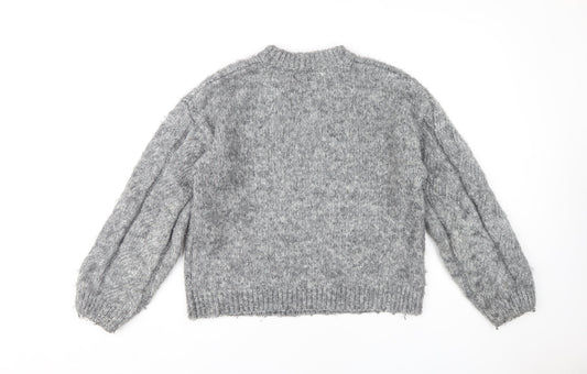Womens UK Size S Marks and Spencer Grey Pullover Jumper
