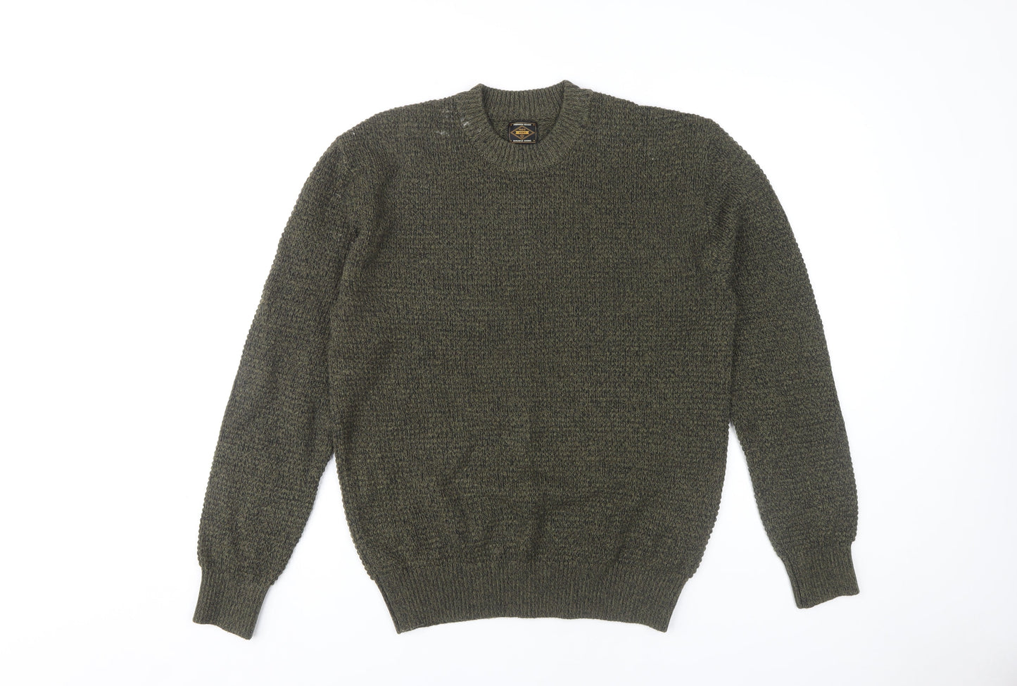 Next Men's M Green Pullover Jumper, Crew Neck, Casual Fit