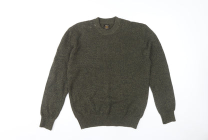 Next Men's M Green Pullover Jumper, Crew Neck, Casual Fit