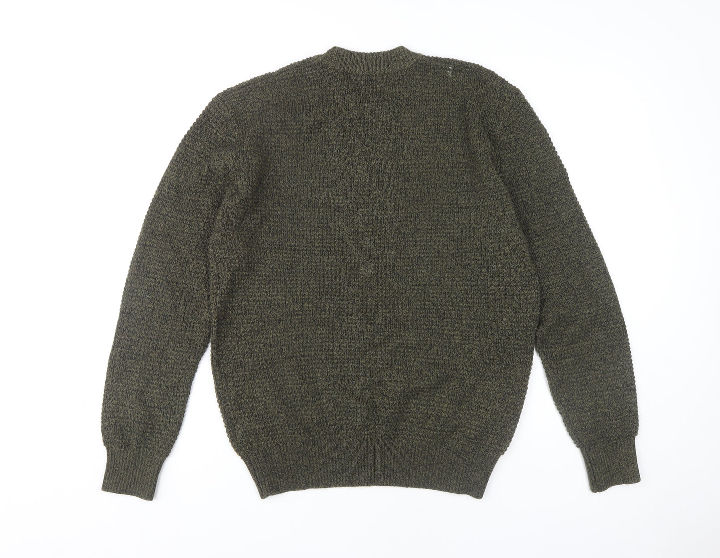 Next Men's M Green Pullover Jumper, Crew Neck, Casual Fit