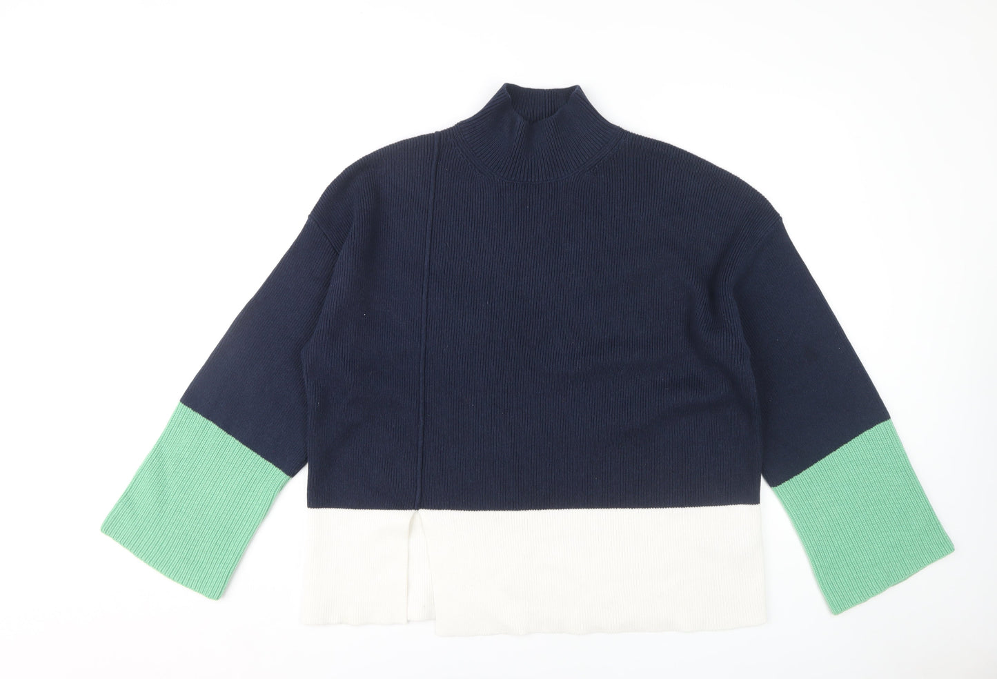 Womens UK Size L Marks and Spencer Blue Pullover Jumper