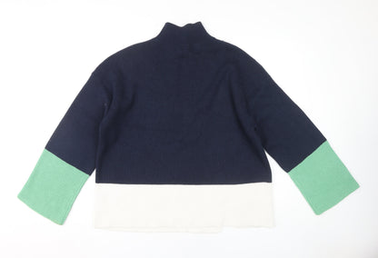 Womens UK Size L Marks and Spencer Blue Pullover Jumper
