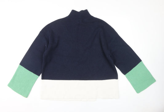 Womens UK Size L Marks and Spencer Blue Pullover Jumper