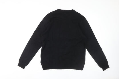 Unisex Adults UK Size 12 H&M Black Pullover Jumper