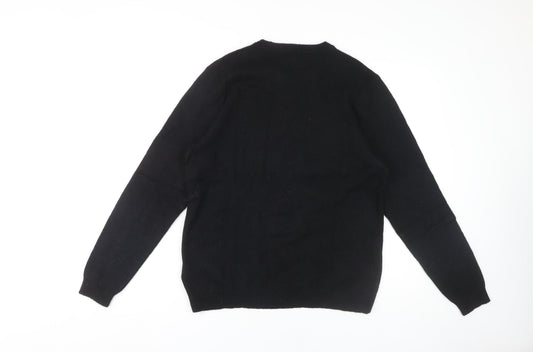 Unisex Adults UK Size 12 H&M Black Pullover Jumper