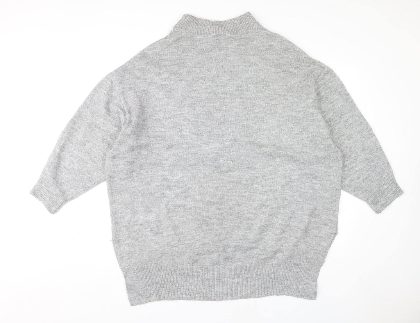 Womens UK Size 10 MNG Grey Pullover Jumper