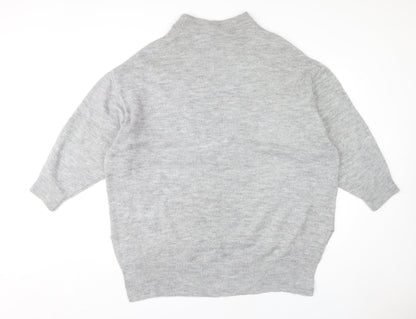 Womens UK Size 10 MNG Grey Pullover Jumper