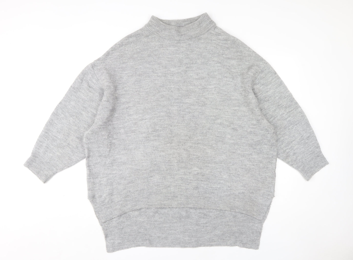 Womens UK Size 10 MNG Grey Pullover Jumper