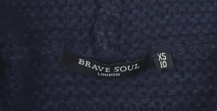Womens UK Size XS Brave Soul Multicoloured Pullover Jumper
