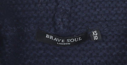 Womens UK Size XS Brave Soul Multicoloured Pullover Jumper