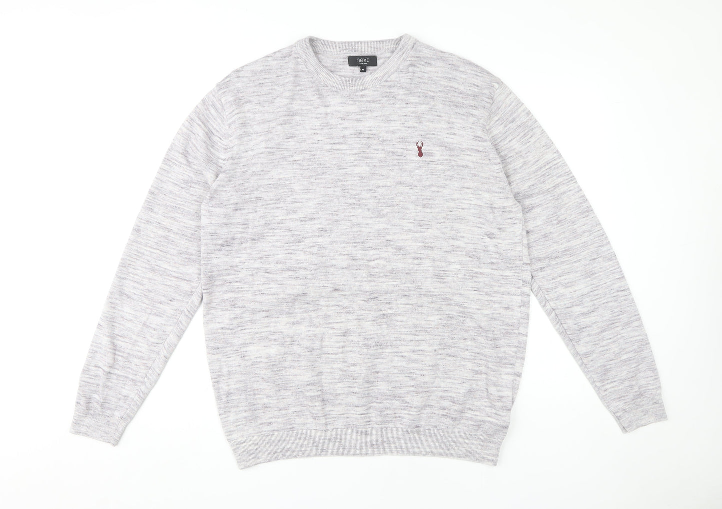 Next Men's Grey XL Crew Neck Pullover Jumper