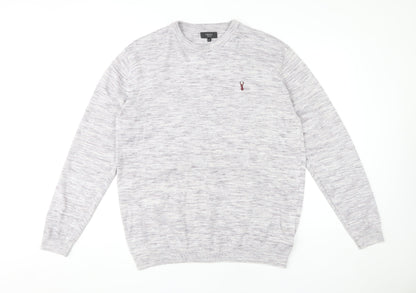 Next Men's Grey XL Crew Neck Pullover Jumper