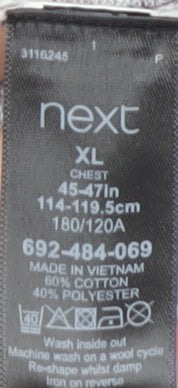 Next Men's Grey XL Crew Neck Pullover Jumper