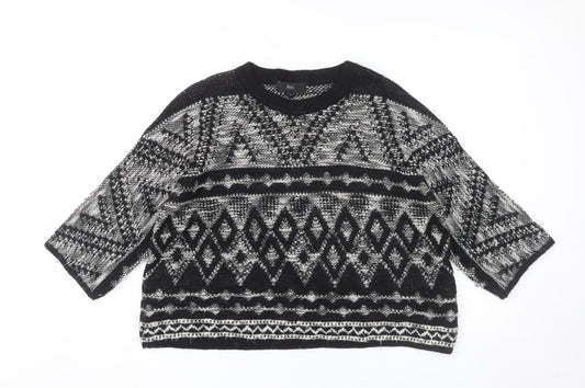 Womens UK Size M NEXT Black Pullover Jumper