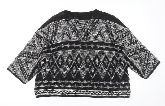 Womens UK Size M NEXT Black Pullover Jumper