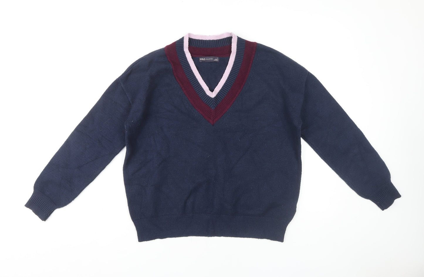 Womens UK Size M Marks and Spencer Blue Jumper Jumper