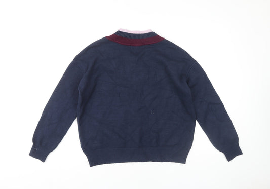 Womens UK Size M Marks and Spencer Blue Jumper Jumper
