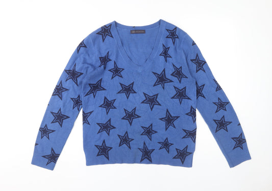 Womens UK Size 12 Marks and Spencer Blue Jumper Jumper