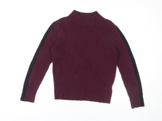 Womens UK Size 14 Marks and Spencer Purple Pullover Jumper