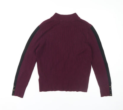 Womens UK Size 14 Marks and Spencer Purple Pullover Jumper