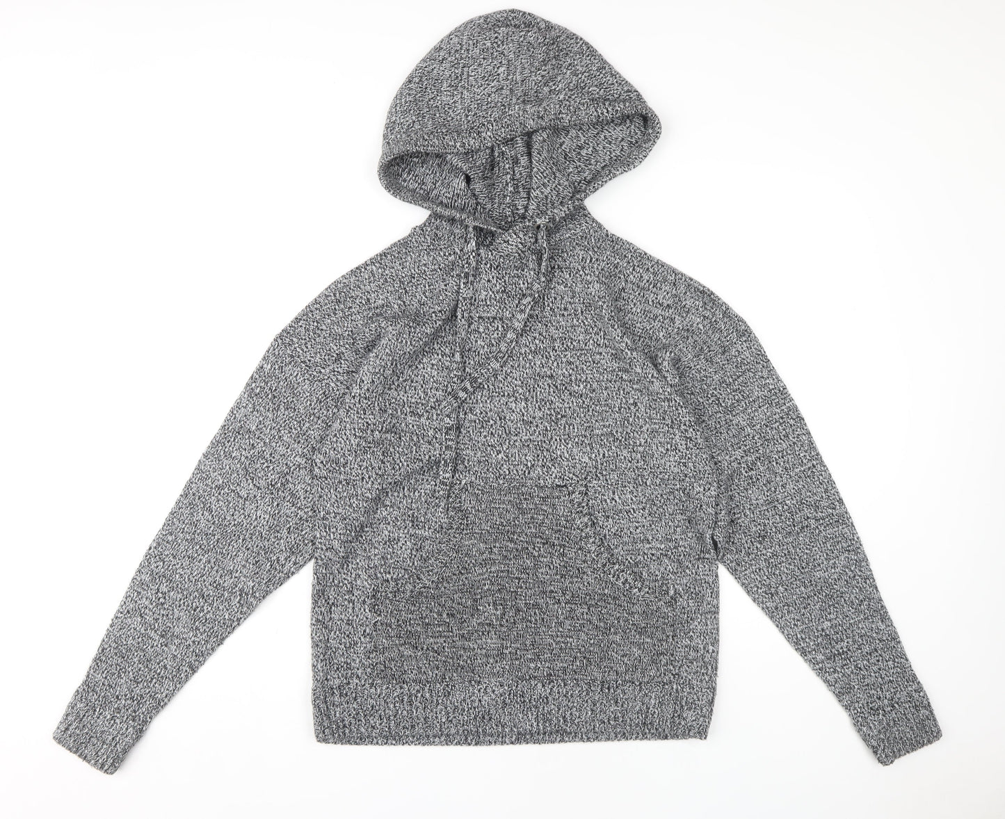 Brave Soul Women's Grey Pullover Hoodie, Size M, Casual