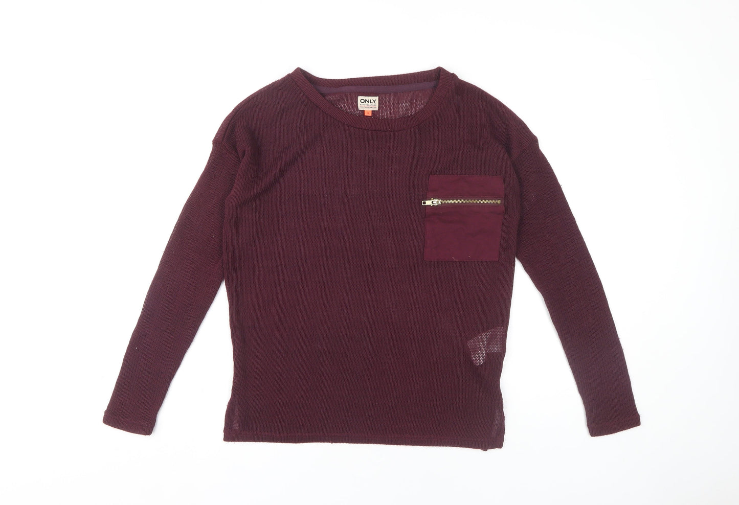 Womens UK Size S Only Purple Pullover Jumper