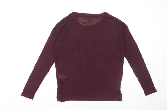 Womens UK Size S Only Purple Pullover Jumper