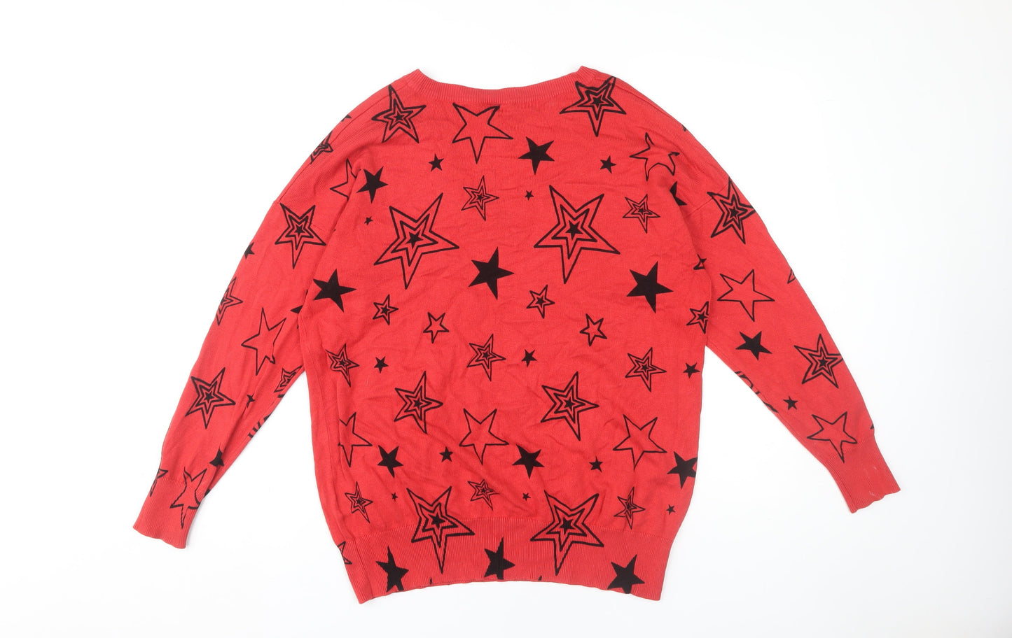 Womens UK Size 16 Capsule Red Pullover Jumper