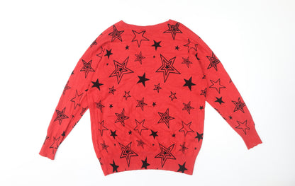 Womens UK Size 16 Capsule Red Pullover Jumper