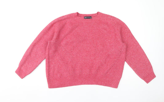 Womens UK Size L Marks and Spencer Pink Pullover Jumper