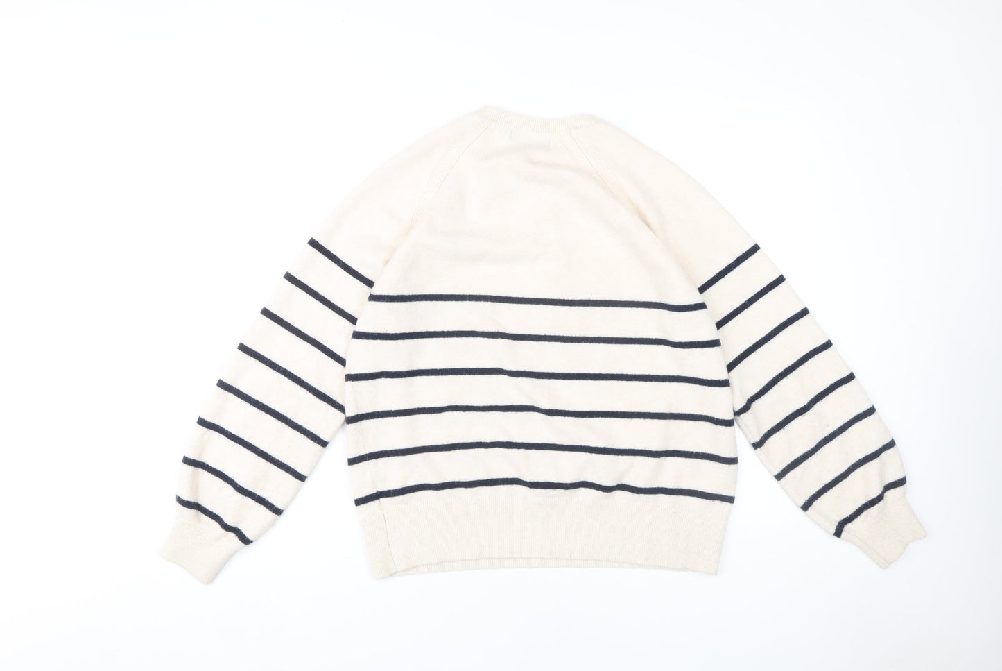 Womens UK Size M Marks and Spencer Ivory Henley Jumper