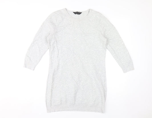 Dorothy Perkins Grey Jumper Dress - Women's Size 12