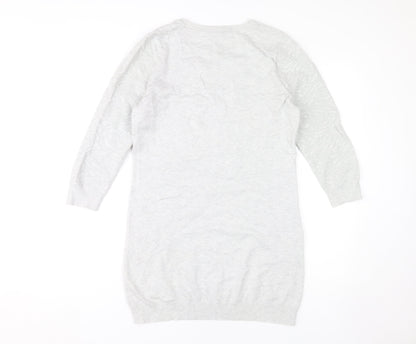 Dorothy Perkins Grey Jumper Dress - Women's Size 12