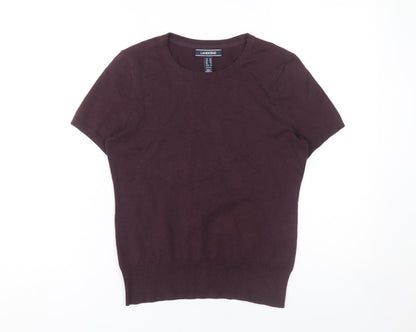 Lands' End Women's XS Purple Crew Neck Jumper Petite