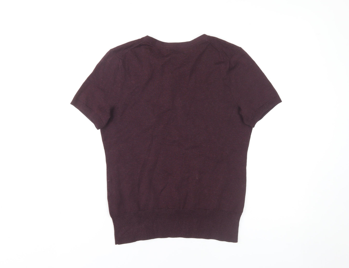 Lands' End Women's XS Purple Crew Neck Jumper Petite