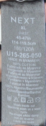 Next Men's XL Black Geometric Pullover Jumper