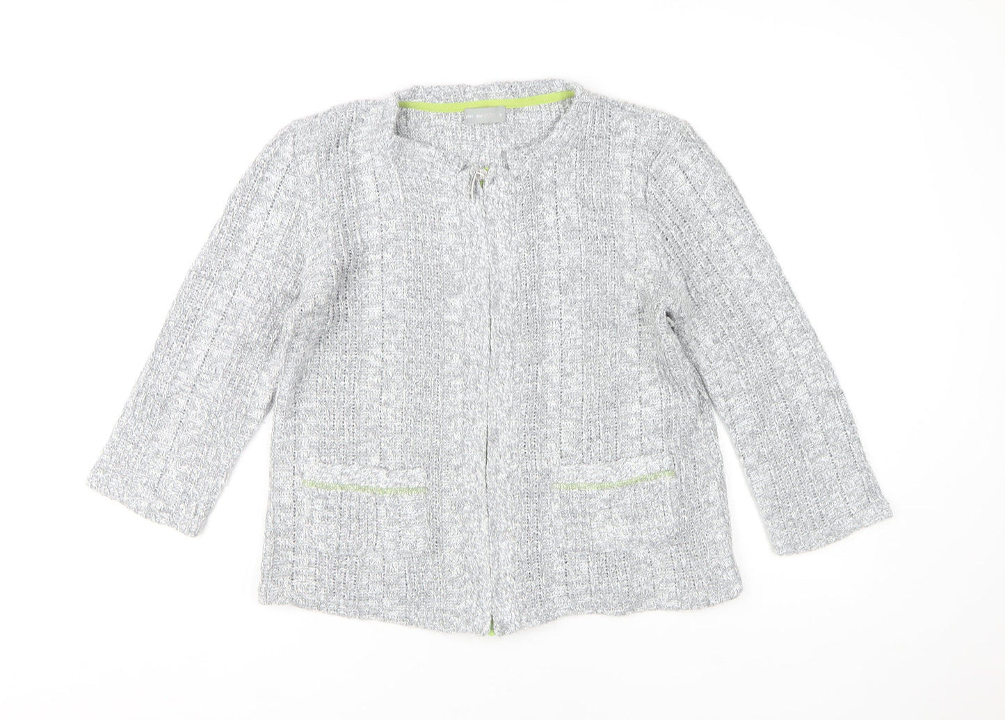 Womens UK Size M Marks and Spencer Grey Cardigan Jumper