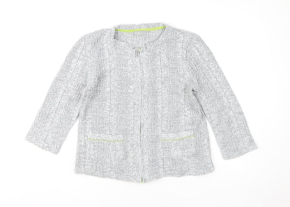 Womens UK Size M Marks and Spencer Grey Cardigan Jumper