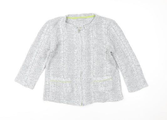 Womens UK Size M Marks and Spencer Grey Cardigan Jumper