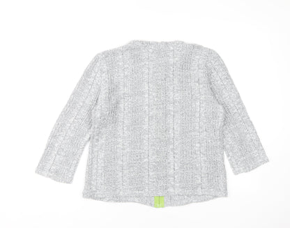 Womens UK Size M Marks and Spencer Grey Cardigan Jumper