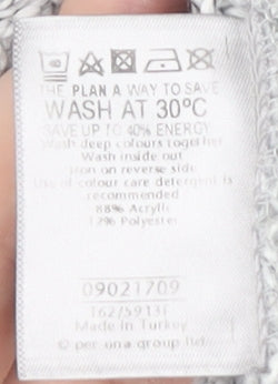 Womens UK Size M Marks and Spencer Grey Cardigan Jumper