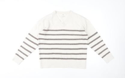 Womens UK Size M Marks and Spencer Ivory Pullover Jumper