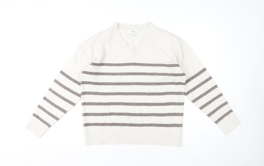 Womens UK Size M Marks and Spencer Ivory Pullover Jumper