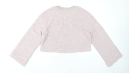 Womens UK Size M Zara Pink Pullover Jumper