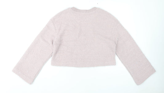 Womens UK Size M Zara Pink Pullover Jumper